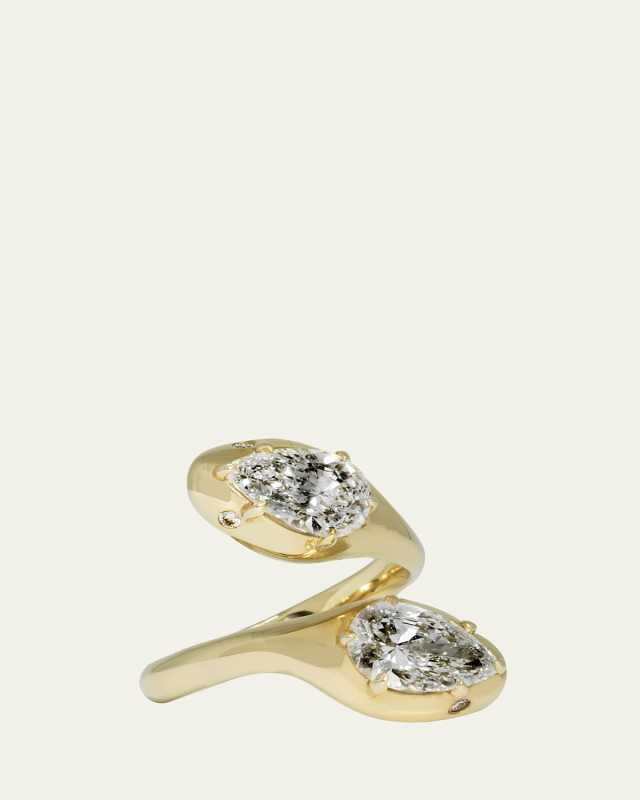 Serpent Double-Headed Statement Ring